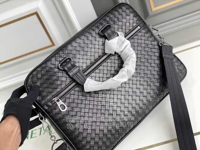 Bottega veneta高端男包 98014 寶緹嘉手工編織原廠進口胎牛皮男士手袋 BV經典款男士手提公事包  gxz1367